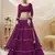 purple leheriya printed georgette festive lehenga set choli with dupatta