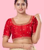 Padded Mulbury Silk Square Neck Blouse