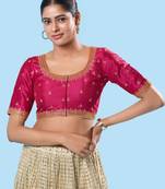 Padded Mulbury Silk Square Neck Blouse