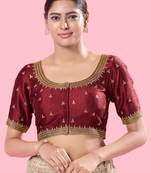 Padded Mulbury Silk Square Neck Blouse