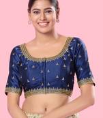 Padded Mulbury Silk Square Neck Blouse