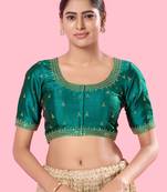 Padded Mulbury Silk Square Neck Blouse