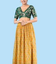 Padded Brocade V Neck Blouse