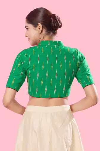 Multicolour Cotton Printed Readymade Blouse