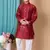 Nfc creation embroidery & sequins work dupion silk kurta and cotton pajama set for boys