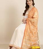 women's calf length v-neck off white solid straight kurta comes with duppatta