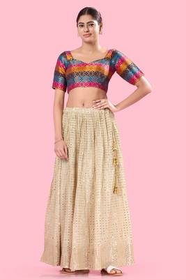 Multi Brocade Printed Designer Blouse 2