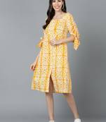 cotton dyed a line dress