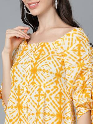 cotton dyed a line dress 2