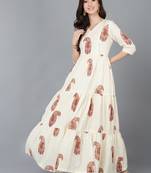 women cotton printed dress