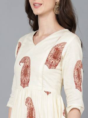 women cotton printed dress 2