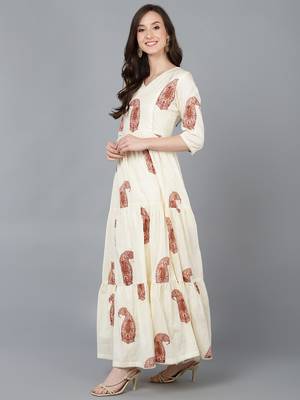 women cotton printed dress 3
