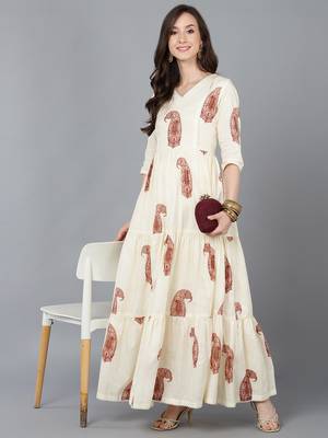 women cotton printed dress 5