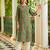 women green cotton ethnic motifs printed straight kurta