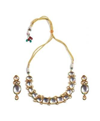 Handcrafted  kundan necklace set 5