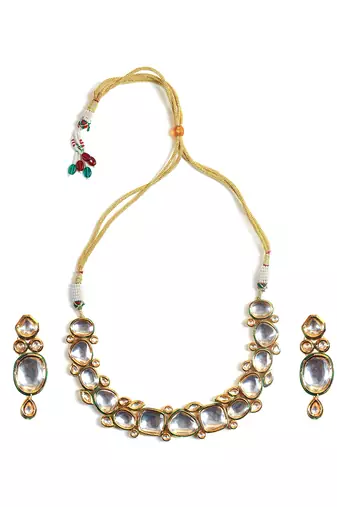 Handcrafted  kundan necklace set