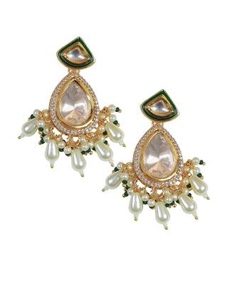 Kundan polki drop earrings 5