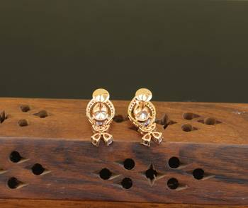 Designer cz rose gold earrings 2