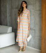 Women's Multicolor Pure Muslin Heavy Digital Printed Kurta Pant Set