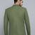 SHOWOFF Men's Notched Lapel Olive Self Design Blazer