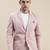 SHOWOFF Men's Solid Notched Lapel Pink Open Front Blazer