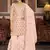 Light peach georgette ebroidered designer sharara suit