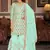Bottel green georgette ebroidered designer sharara suit