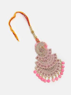 Nvr unisex set of 2 multicolor peacock design stone-studded & beaded bhaiya bhabhi rakhi with roli chawal 3