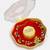 Nvr unisex set of 2 multicolor gold-toned radha krishna beaded bhaiya bhabhi rakhi with roli chawal