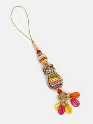  unisex set of 2 multicolor artificial beads bhaiya bhabhi rakhi with roli chawal 4