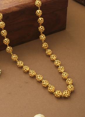 Gold Plated Beaded Necklace 1