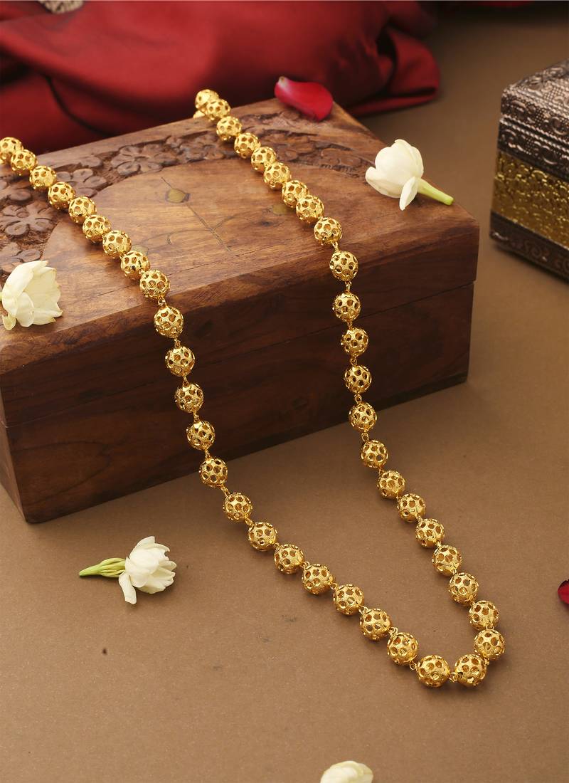 Gold Plated Beaded Necklace