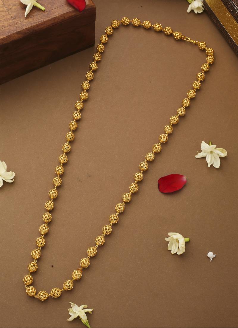 Gold Plated Beaded Necklace