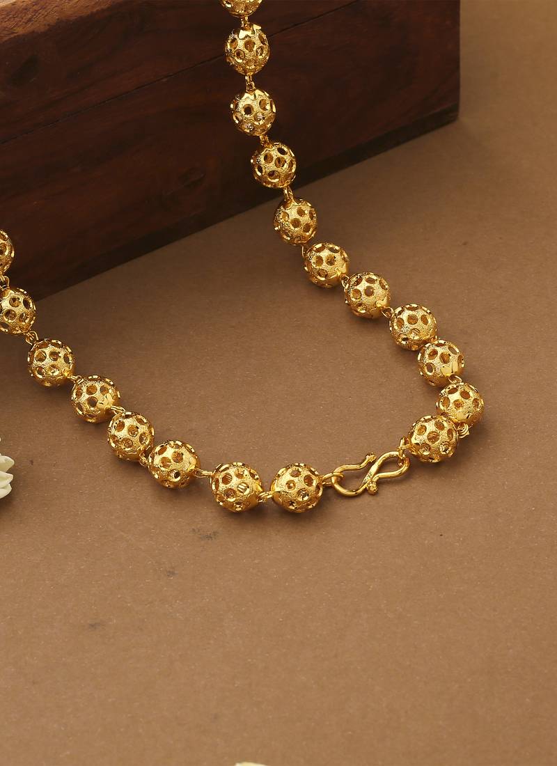 Gold Plated Beaded Necklace