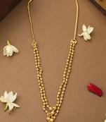 Dual Layered Gold Beaded Necklace