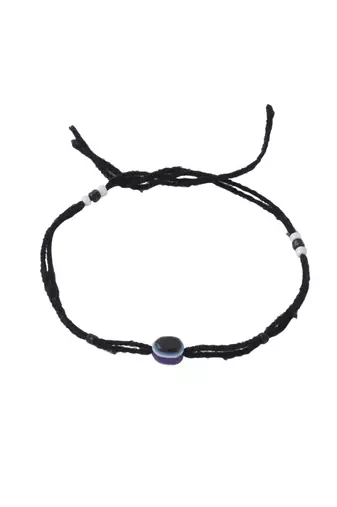  unisex set of 2 black evil eye rakhi with roli chawal