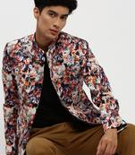 Men's Mandarin Collar Multi Bandhgala Slim Fit Blazer