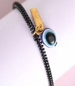  unisex black evil eye spring ring rakhi with roli chawal