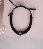 Nvr unisex black evil eye rakhi with roli chawal