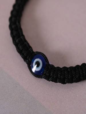 Nvr unisex black evil eye rakhi with roli chawal 2