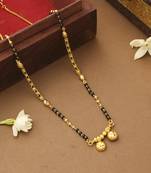 Black Mangalsutra With 2 Stones