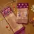 Purple soft banarasi silk zari woven design dress material