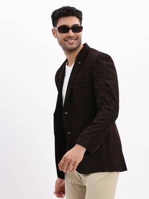 men's printed notched lapel Multicolor single breasted blazer 1