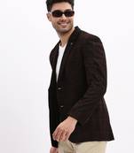 men's printed notched lapel Multicolor single breasted blazer