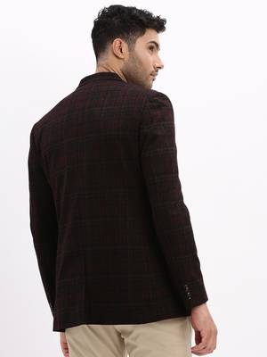 men's printed notched lapel Multicolor single breasted blazer 4