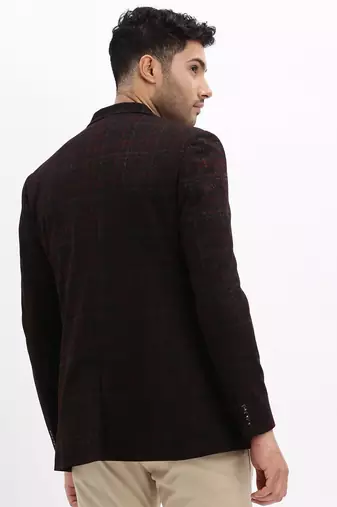 men's printed notched lapel Multicolor single breasted blazer