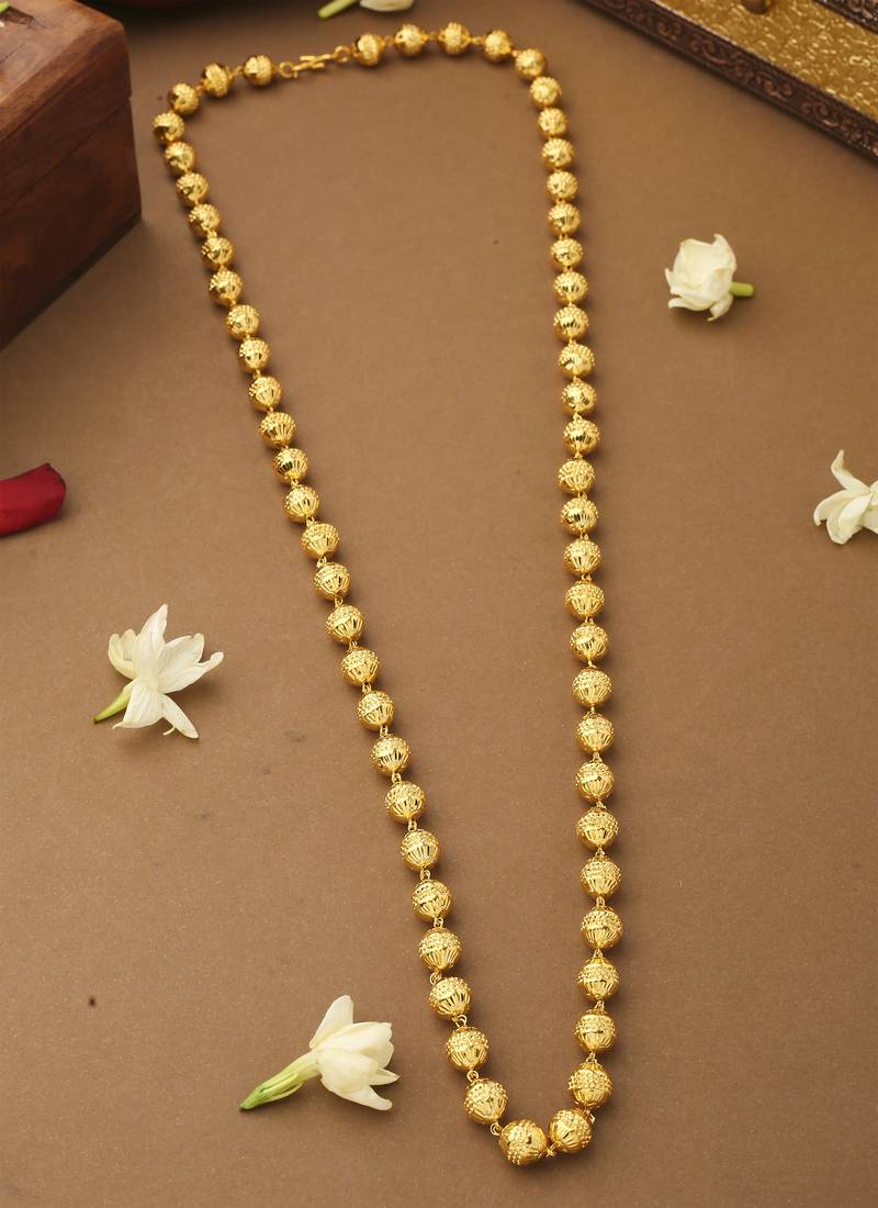 Gold Beaded Necklace