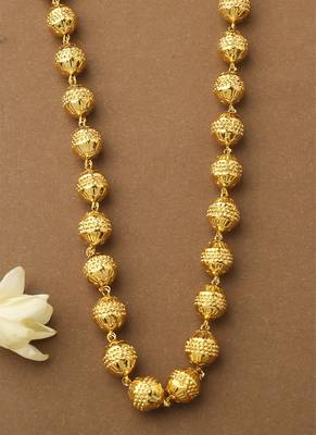 Gold Beaded Necklace 3