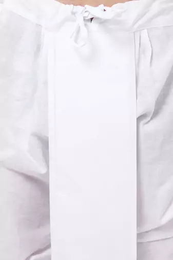Men's cotton blend white dhoti kurta set