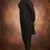 Men's art silk plain black kurta pajama